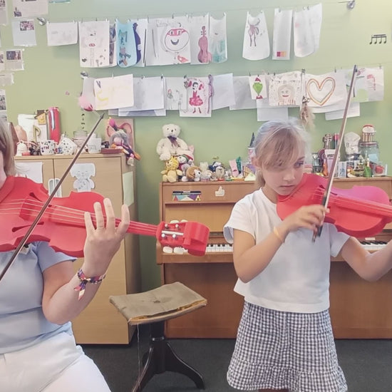 hele viool rood krul vioolfabriek